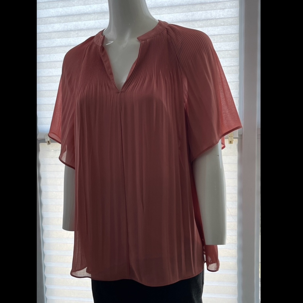Coral blouse